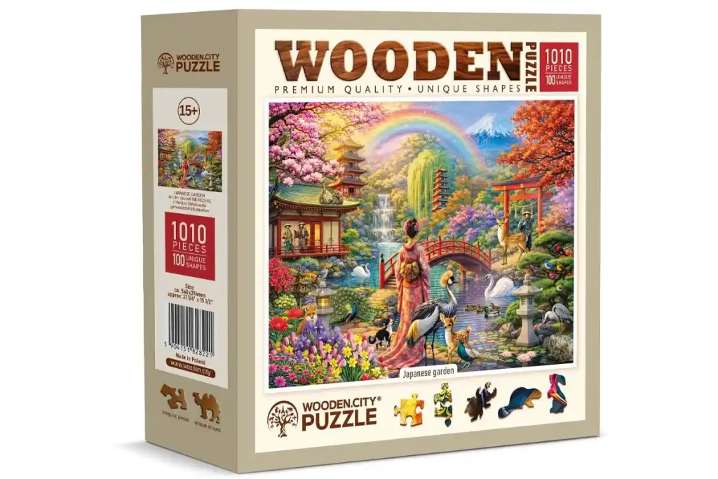 Wooden Puzzle 1000 Japanese Garden Opis 3