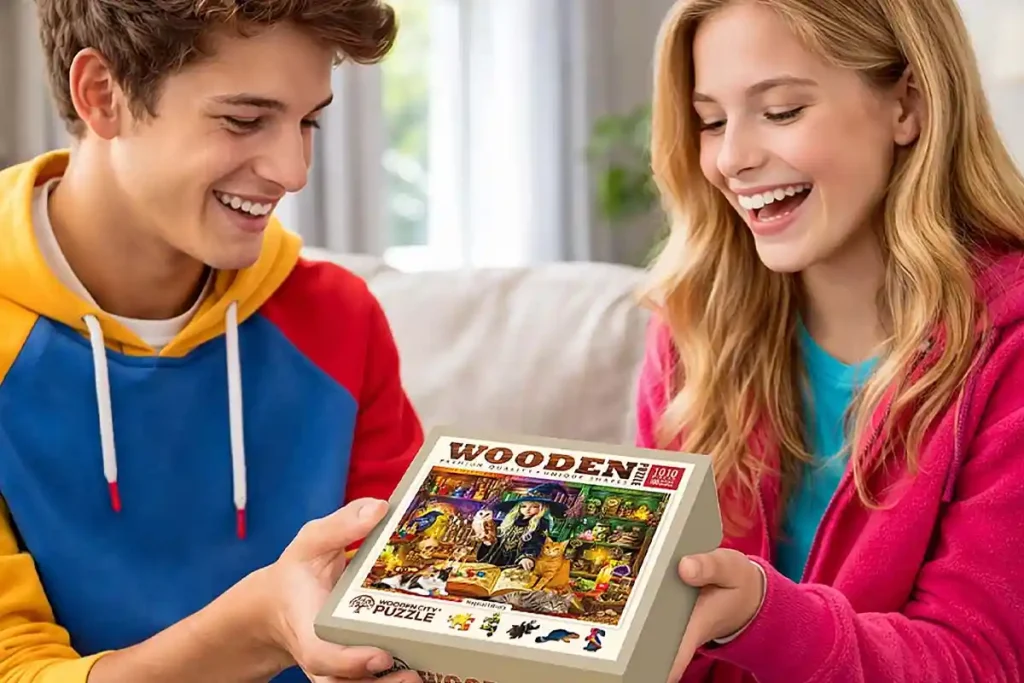 Wooden Puzzle 1000 Magical Library 1_3