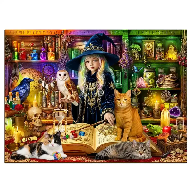 Wooden Puzzle 1000 Magical Library 2