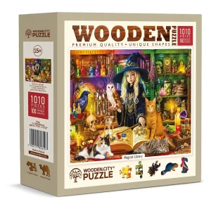 Wooden Puzzle 1000 Magical Library 5
