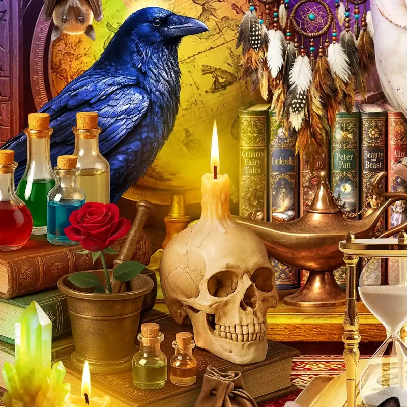 Wooden Puzzle 1000 Magical Library 6
