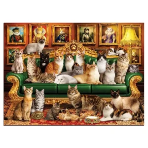 Wooden Puzzle 1000 Royal Cats 7