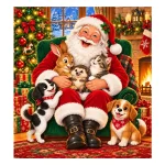Santa-and-His-Little-Friends-1 Wooden Puzzle 20 Santa and His Little Friends 1