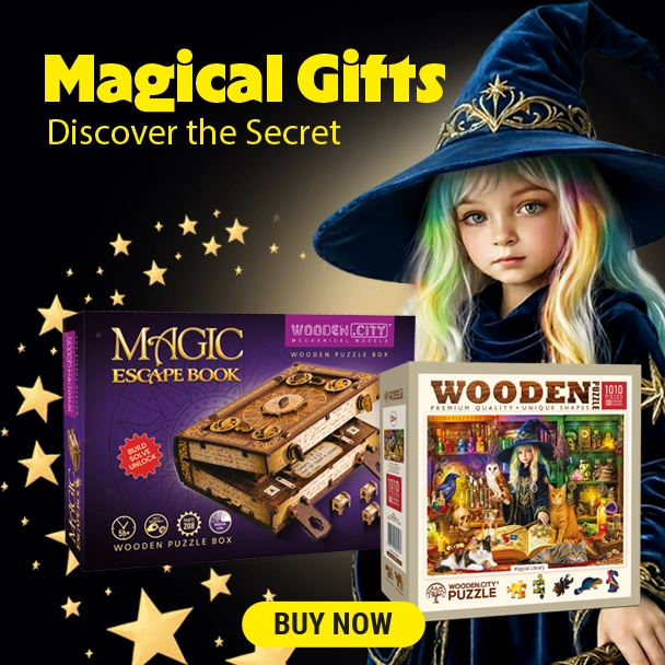 3d-wooden-model-and-wooden-puzzle-merry-christmas-banner
