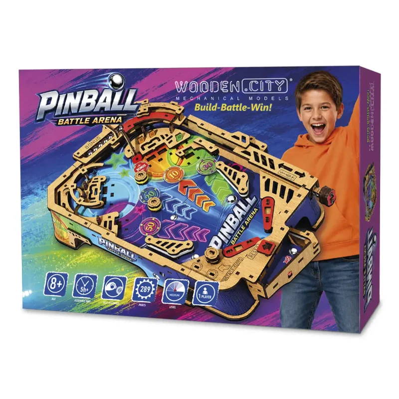 3D Wooden Puzzle Pinball Battle Arena 5