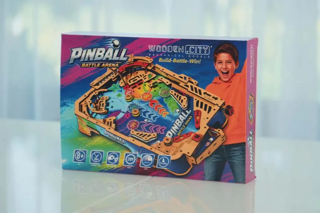 3D Wooden Puzzle Pinball Battle Arena Opis 1
