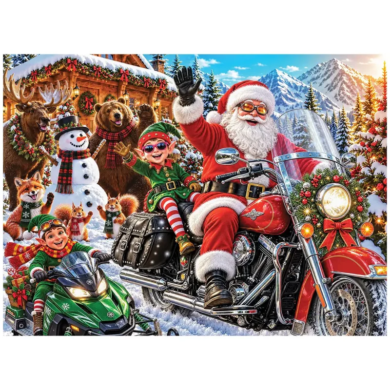 wooden-puzzle-1000-christmas-in-high-gear-2 wooden puzzle 1000 Christmas in High Gear 1